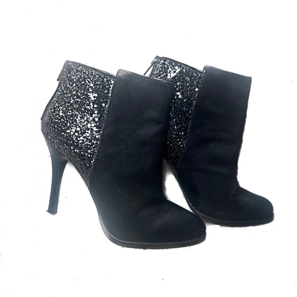 Mossimo Supply Co. Shoes - MOSSIMO sparkly sequin heel boots booties size 6